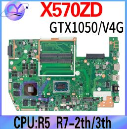 Moederbord X570ZD Mainboard voor ASUS FX570Z R570Z YX570Z X570Z K570ZD X570DD LAPTOP MOEDER BORD R5 R72TH/3TH GTX1050V2G/V4G 100% WERKT