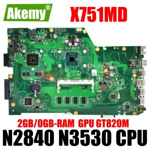 Moederbord X751MD Mainboard GT820M GPU N2840 N3530 CPU 2GB/0 GB RAM voor ASUS K751M K751MA X751MJ R752MA X751M X751MA LAPTOP MOEDER BORD