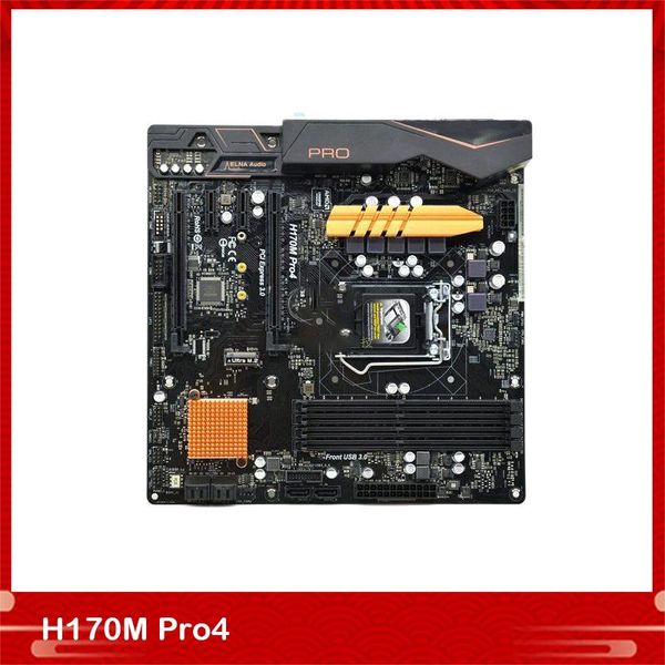 Placas base 100% en la placa base de escritorio de trabajo para H170m PRO4 H170 LGA1151 M.2 Soporte MATX 6/7 Generación Sistema CPU Probado Totalmente Mothe