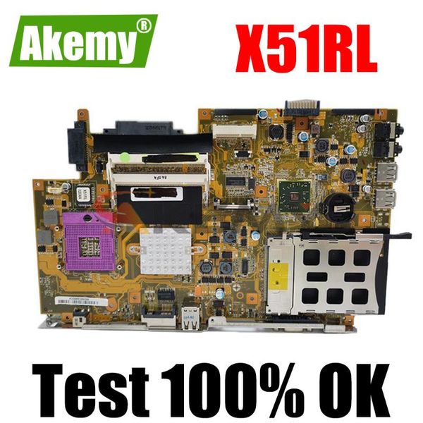 Placas base Placa base Akemy X51RL para placa base de portátil Asus X51R 100% probada