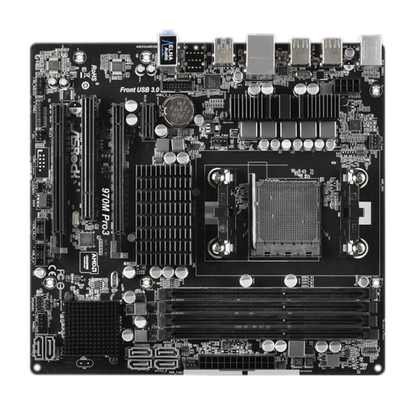 Cartes mères AM3 AM3 + carte mère pour ASROCK 970M PRO3 DDR3 64 Go AMD 970 USB 3.1 MATX pour AMD PHENOM II X6 X4 X3 X2 CPUS