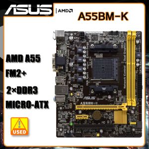 Cartes mères AMD A55 Carte mère ASUS A55BMK Socket de carte mère FM2 + DDR3 32 Go PCIe 3.0 SATA II USB2.0 Micro ATX Prise en charge AMD A107800 CPU