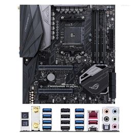 Moederborden AMD X370 ROG CROSSHAIR VI HERO (WI-FI AC) Moederbord Gebruikt Origineel Socket AM4 DDR4 64GB USB3.0 M.2 NVME SATA3 Desktop