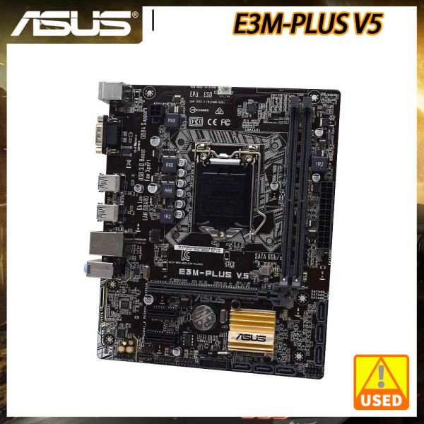 Cartes mères ASUS E3mplus V5 Intel C232 DDR4 32 Go LGA 1151 Kit Xeon Core i3 i5 i7 CPUS PCIE X16 USB3.0 SATA3 BROCKTOP ORIGINAL