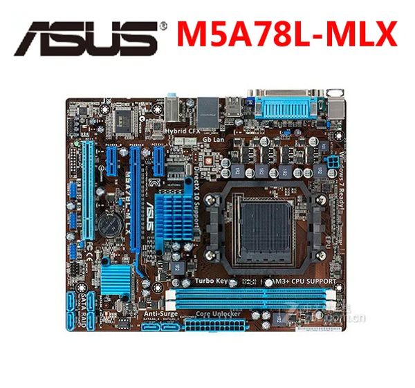 Placas base ASUS M5A78LM LX Motherboard M5A78LM LX LX AM3/AM3+ Systemboard M5A78L DDR3 AMD 760G/780L 16GB Cabeza