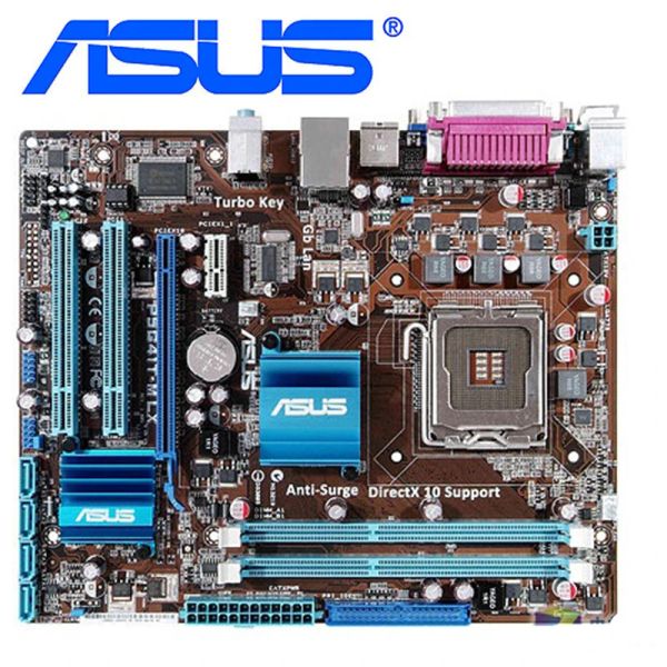 Placas base ASUS P5G41TM LX Papas de planta base LGA 775 DDR3 8GB para Intel G41 P5G41TM LX Desktop Board Systemboard SATA II PCIe X16 Usado