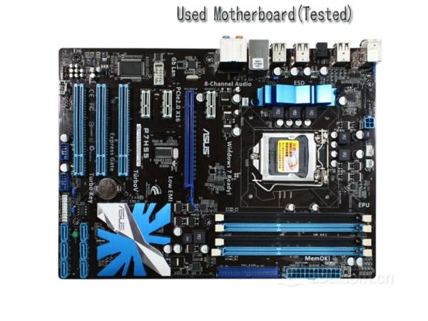 Cartes mères ASUS P7H55 Carte mère d'origine LGA 1156 DDR3 16 Go H55 Bureau de bureau