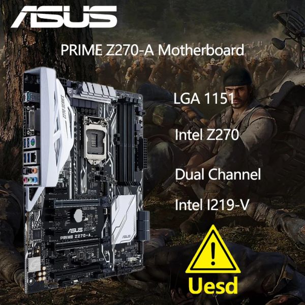 Cartes mères Asus Prime Z270A Motorard LGA 1151 DDR4 USB3.1 64 Go Z270 Bureau de bureau