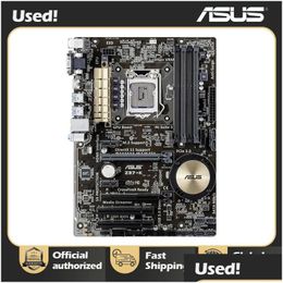 Moederborden asus z97k desktop moederbord LGA 1150 DDR3 USB2.0 USB3.0 32GB voor i3 i5 i5 cpu z97 Originele drop levering computers netw otow6