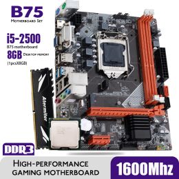 Moederborden atermiter B75 Moederbord ingesteld met Core I5 2500 1 x 8 GB = 8 GB 1600MHz DDR3 Desktop geheugenkoelmacht USB3.0 SATA3