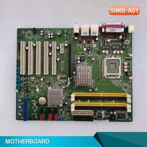 Cartes mères ATX Contrôle industriel Carte mère Dual Network Port Board 775 Pins pour Advantech SIMB-A01 SIMB-A01-6G200A1E
