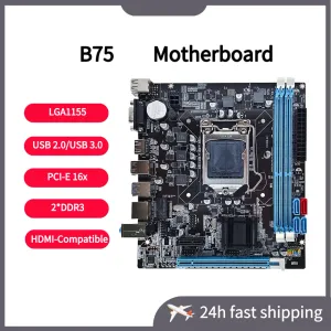 Moederborden B75 Gaming Motherboard PCIE 16x DDR3 Memory 16GB Desktop Computer Maineboard VGA HDMICompatible HD Port 6 Channel Sound Card