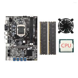 Juego de placa base B75 USB 3,0 2,0, placa de minería PCI-E compatible, Chip de red integrado, equipo de minería de PC de escritorio