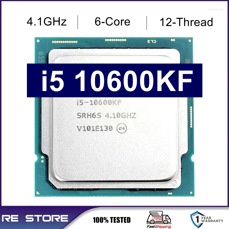 Moderbrädor Core i5 10600kf 4.1 GHz sex-kärnor tolv-thread CPU-processor 65W LGA 1200 NO FAN H510 Moderkort