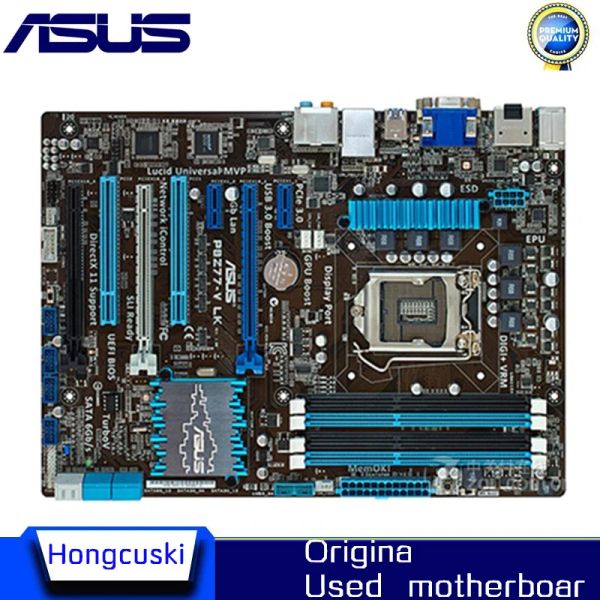 Cartes mères pour ASUS P8Z77V LK Desktop Motherboard LGA 1155 DDR3 32 Go USB3.0 pour 22/32 nm CPU Z77