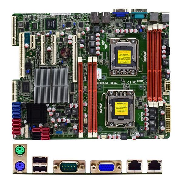 Placas base para ASUS Z8NA-D6 Z8NA-D6C computadora USB3.0 VGA placa base LGA 1366 DDR3 X58 soporte X5670 L5640 placa base de escritorio usada