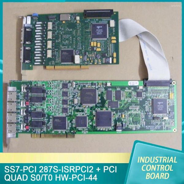Placas base para Ericsson SS7-PCI 287S-ISRPCI2 PCI Quad S0/T0 HW-PCI-44 Junta de control industrial