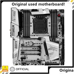 Moederborden Voor X99A Xpower Gaming Titanium Gebruikt Origineel Intel X99 Socket Lga 2011-3 V3 Ddr4 Moederbord Lga2011 Moederbord Drop Deli Otr5E