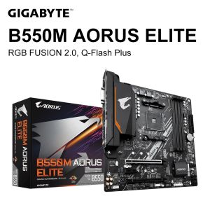 Cartes mères Gigabyte B550m Aorus Elite Carte mère AMD B550 Socket AM4 DDR4 128 Go PCIe 4.0 M.2 SATA III 4000 (OC) MHZ USB3.2 B550