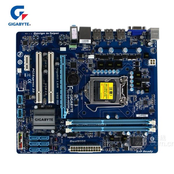 Placas base gigabyte gah55ms2 100% placa base original LGA 1156 DDR3 8GB H55 S2 H55MS2 Cabro de escritorio.