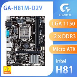 Moederborden gigabyte gah81md2v echt merk moederbord lga 1150 socket intel h81 chipset ddr3 16GB 1600/1333MHz pcie 2.0 micro atx