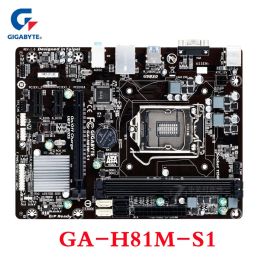 Cartes mères Gigabyte GAH81ms1 Carfeuille mère H81 H81M 2X DDR3 16GB H81M