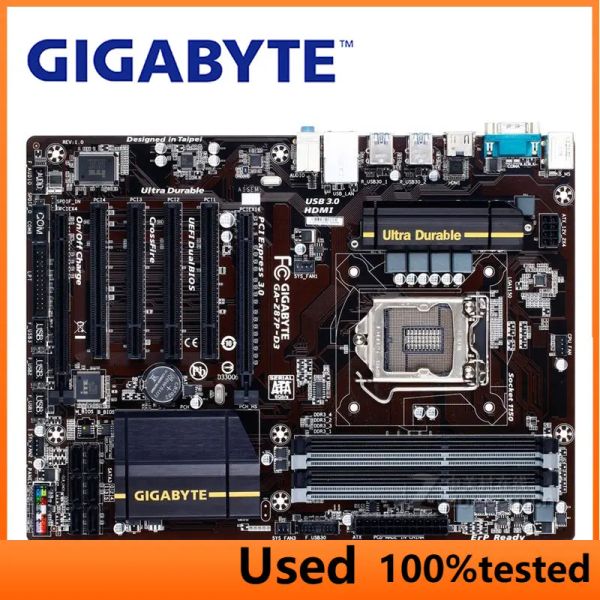 Cartes mères Gigabyte GAZ87PD3 Carte mère 1150 Z87 DDR3 USB3.0 32 Go SATA III Z87P D3 Bureau de bureau Utilisé