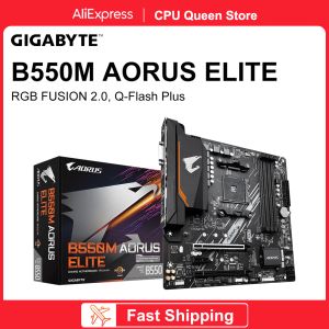 Cartes mères GigaByte Nouveau B550M AORUS ELITE Motor Board AMD Ryzen B550 Socket AM4 DDR4 128 Go PCIe 4.0 M.2 SATA III B550 GAMING PLACA MAE