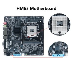 Cartes mères HM65 Support de carte mère de bureau DDR3 Mini ITX 1066/1033 / 1600MHz LGA988 16 Go Mémoire pour Intel 23rd SNB / IVB LGA988 I3 / i5 / i7 PGA