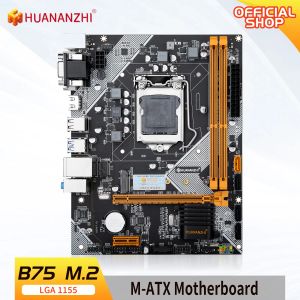 Cartes mères Huananzhi B75 M.2 Motherboard Matx pour Intel LGA 1155 I3 I5 I7 E3 DDR3 1333 / 1600MHz 16GB SATA3.0 USB3.0 M.2 VGA HDMICOMPATIBLE