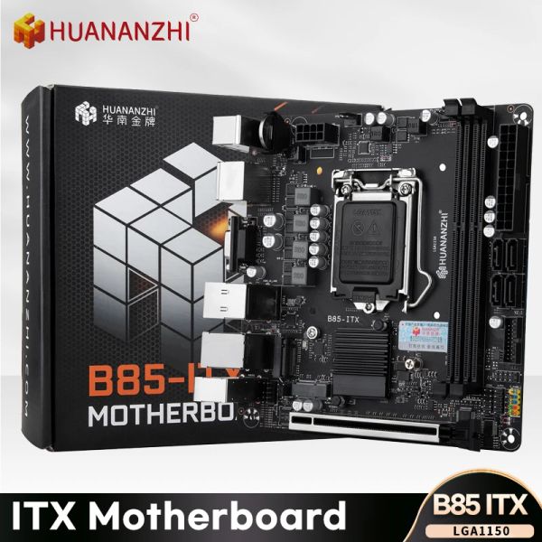 Cartes mères Huananzhi B85 Itx DDR3 1600MHz carte mère ITX Intel LGA 1150 I3 I5 I7 E3 16GB M.2 SATA USB3.0 VGA DP HDMICOMPATIBLE