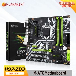 Moederborden Huananzhi H97 ZD3 H97 Motherboard LGA 1150 MATX SATA3 USB3.0 NVME NGFF M.2 SSD Ondersteuning Nonecc Ram Core I3 4130 I5 4460 I7 4770