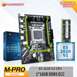 Placas base Huananzhi X79 M Pro LGA 20113 Xeon X79 Placa base con Intel E5 2620 V2 con 16 GB DDR3 Kit combinado de memoria RECC set NVME