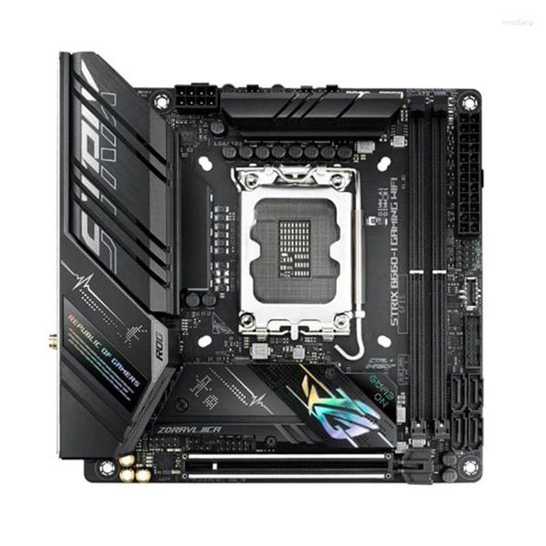 Cartes mères Intel B660 ROG STRIX B660-I GAMING WiFi Carte mère utilisée LGA 1700 DDR5 64GB M.2 NVME USB3.0 SATA3 BURANCE MANDE