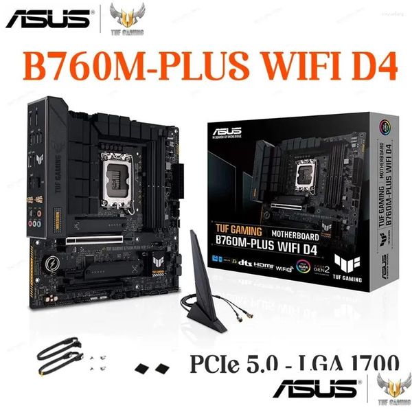 Placas Base Placa Base Intel B760 Asus Tuf Gaming B760M-Plus Wifi D4 Lga 1700 128Gb Soporte Core 12Th 13Th Gen Procesador Placa Base D Dhhny