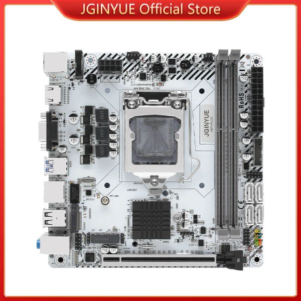 Cartes mères Jginyue H97 Itx LGA 1150 Motherboard Intel i3 i5 i7 E3 CPU DDR3 1600MHz 16GB M.2 NVME SATA USB3.0 VGA HDMI Miniitx H97i Plus