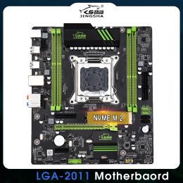 Cartes mères Jingsha X79 Motherboard Matx Gaming LGA 2011 Socket Quad Channels 4 * DDR3 ECC Reg Ram jusqu'à 64 Go de support E5 Série CPU PCIE 16X