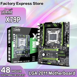 Cartes mères Jingsha X79P Support de carte mère Intel Xeon E5 Processeur DDR3 ECC RAM RAM LGA2011 V1 / V2 CPU MATX USB3.0 SATA3 PCIE NVME M.2 SSD