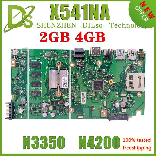 Cartes mères KEFU PLACA X541NA carte mère est pour ASUS VivoBook Max D541N X541N carte mère d'ordinateur portable avec N3350 N3450/N4200 CPU 2GB/4GB-RAM 230925