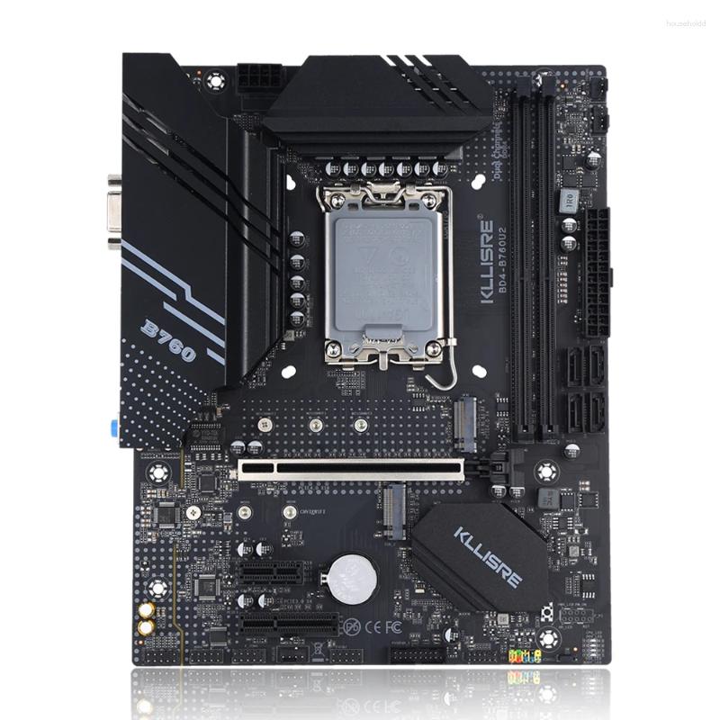 Moderbrädor Kllisre B760 DDR4 Moderkort LGA 1700 Support Core i3/I5/I7/I9 12: e 13: e processor Dual Channel Memory B760M