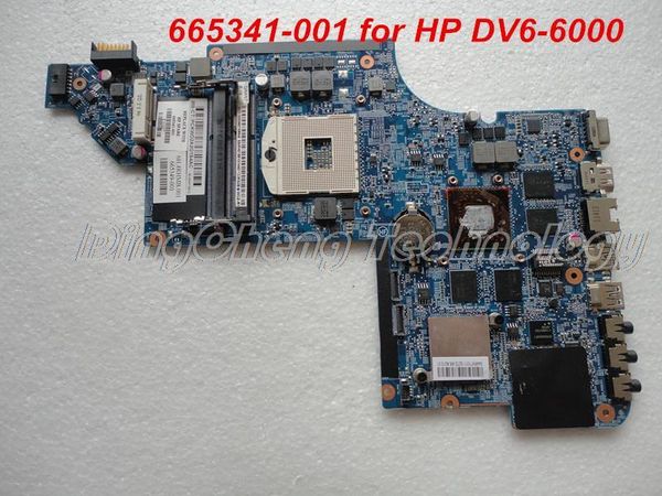 Placa base de computadora portátil para Pavilion DV6 DV6T DV6-6000 Notebook Mainboard 665341-001 HM65 1GB 100% probado