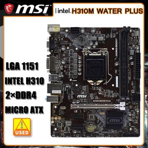 Moederborden LGA 1151 Moederbord MSI H310m Water plus Intel H310 DDR4 32GB PCI-E 3.0 Gaming Micro ATX