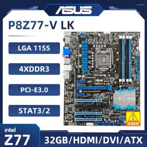 Moederborden LGA 1155 Moederbord Asus P8Z77-V LK Intel Z77 DDR3 32GB PCI-E 3.0 USB3.0 HDMI DVI ATX Ondersteuning Core I5-2400 I7-2600 Cpu