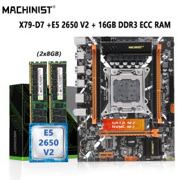 Cartes mères Machiniste X79 Set Xeon LGA 2011 Kit E5 2650 V2 CPU 2x8 = 16 Go DDR3 ECC RAM MEMORY SSD NGFF M.2 SATA 3.0 Z9D7 MATX