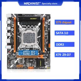 Cartes mères Machiniste X79 Z9 D7 Motherboard LGA 2011 CPU Prise en charge du processeur XEON E5 V2 DDR3 ECC ou non ECC Memory RAM SSD 3.0 NVME M.2 NGFF