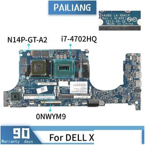 Moederborden moederbord CN0NWYM9 0NWYM voor Dell XPS 9530 Notebook Mainboard LA9941P 0NWYM9 SR15F I74702HQ N14PGTA2 LAPTOP DDR3 Tested Otinl