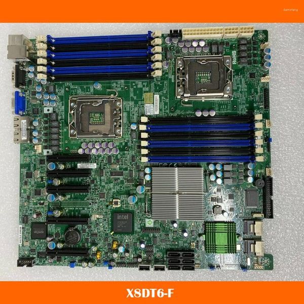 Placa base para sistema Supermicro X8DT6-F LGA1366 DDR3 completamente probada