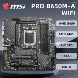 Moederborden MSI Pro B650M-A WiFi Motherboard CPU ondersteunt AMD Ryzen 8000/7000-serie Desktop Processors Socket AM5 4x DDR5 geheugen 256 GB