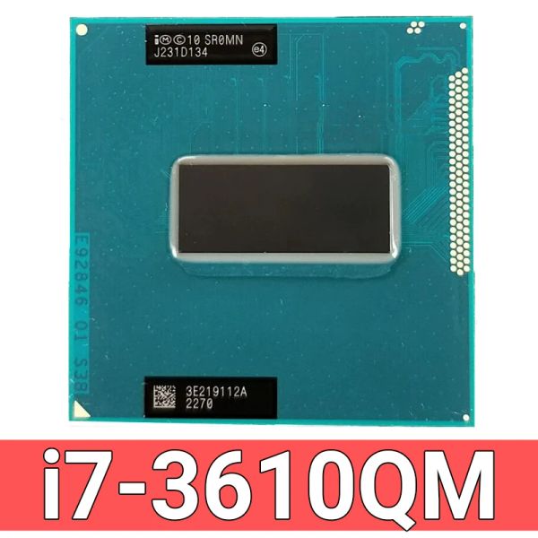 Cartes mères Nouvelles noyaux I73610QM I7 3610QM SR0MN 2,3 GHz Quadcore HuitThread CPU Processeur CPU 6M 45W SOCKET G2 / RPGA988B HM75 HM77