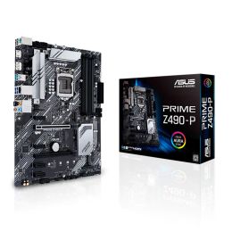 Moederborden Nieuwe LGA 1200 Intel Z490 Moederbord ASUS Prime Z490P Motherboard 128 GB DDR4 PCIE 3.0 M.2 USB3.2 ATX voor tiende gen CPU's